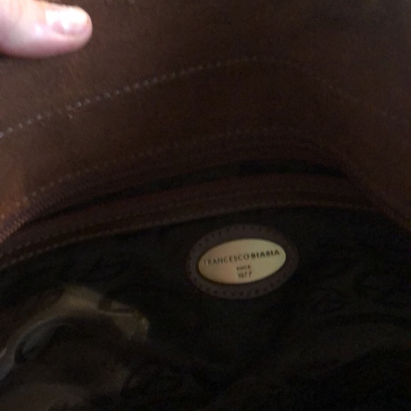 Francesco Biasia Leather clasp cognac purse - Picture 9 of 12